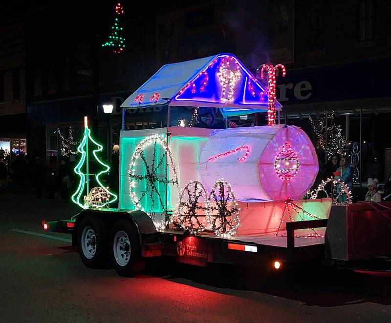 Truth Tabernacle participates in the Streator Lighted Christmas Parade on Saturday, Nov. 25, 2023.