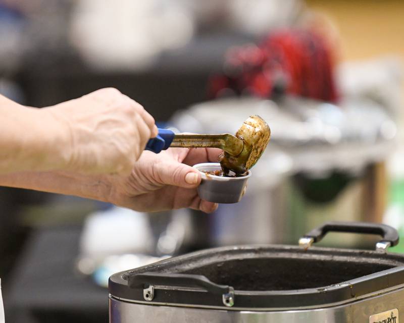Some chili get served during the Sycamore Park District's Fire and Ice Festival on Saturday, Jan. 13, 2024, held at the Sycamore Park District Community Center.
