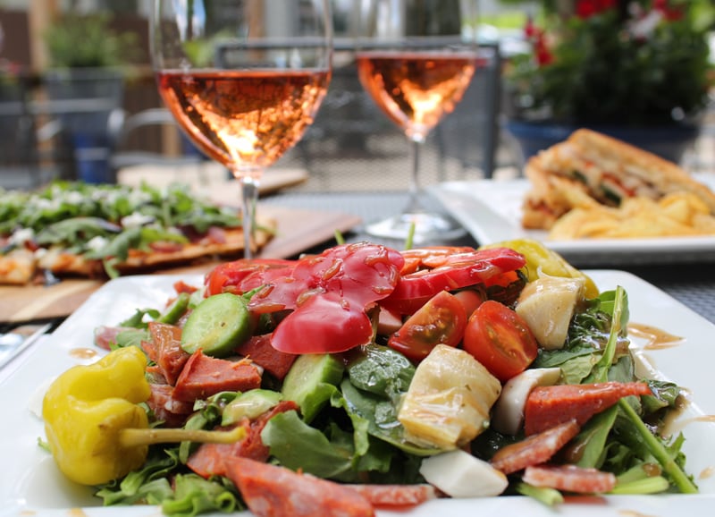 The Wine Exchange in St. Charle offers a variety of vintages and delicious food.