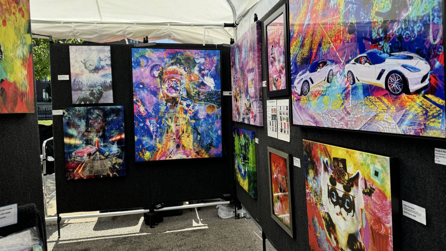 Northbrook artist Eric Lee's work on display at the annual Fine Art Show on May 25 and 26, 2024, in downtown St. Charles.
