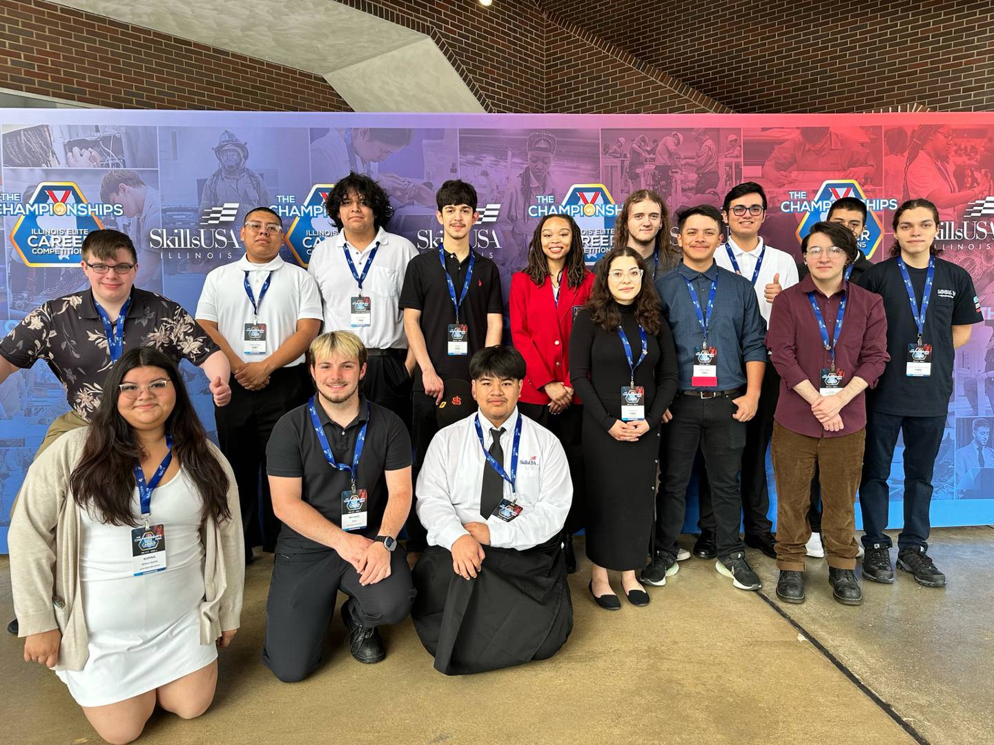 Fifteen Joliet Township High School District 204 students competed at the 2024 SkillsUSA Illinois Career Competition on April 26, 2024 in Peoria.
