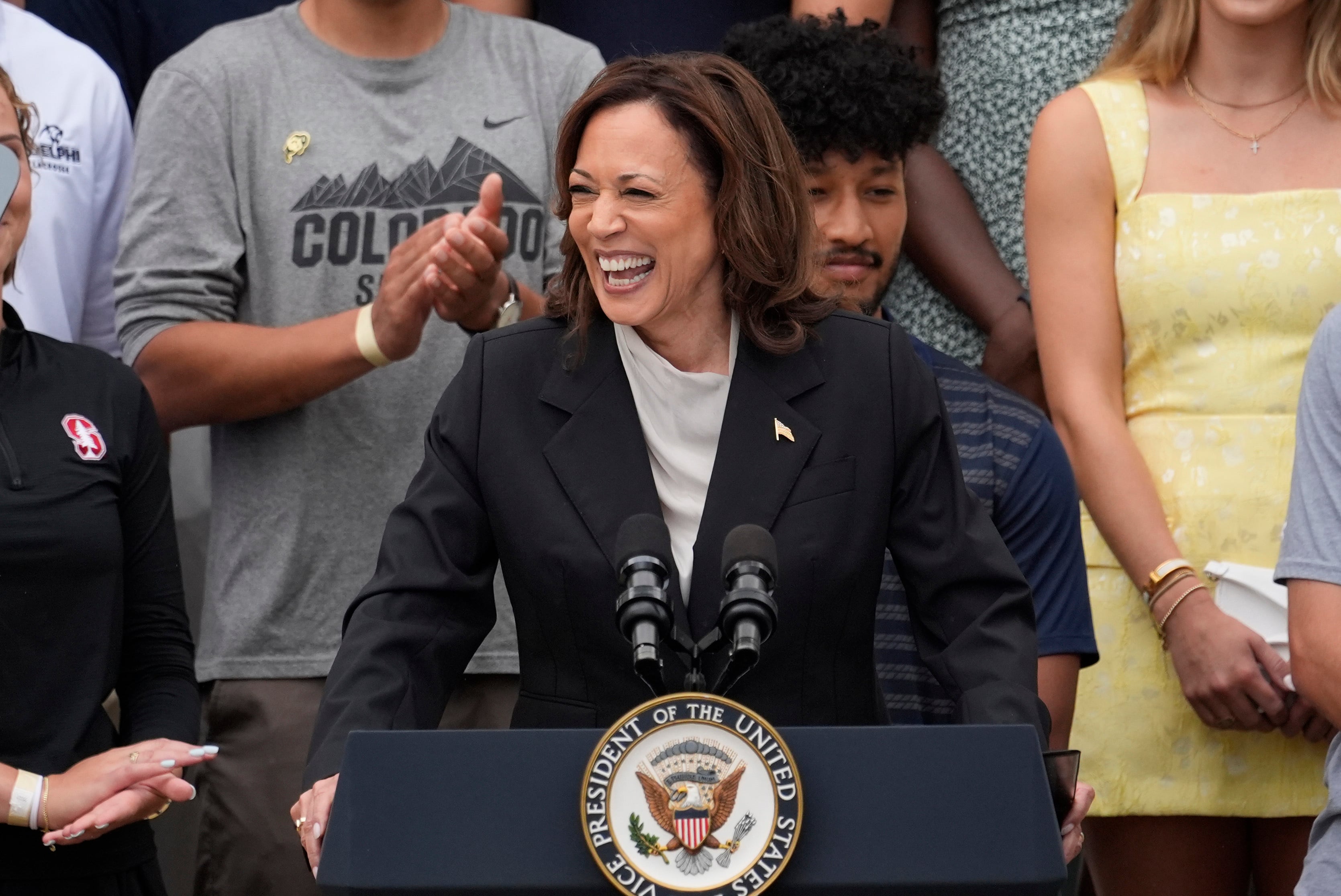 Harris wins Pelosi endorsement, claims many of the delegates she needs for the nomination