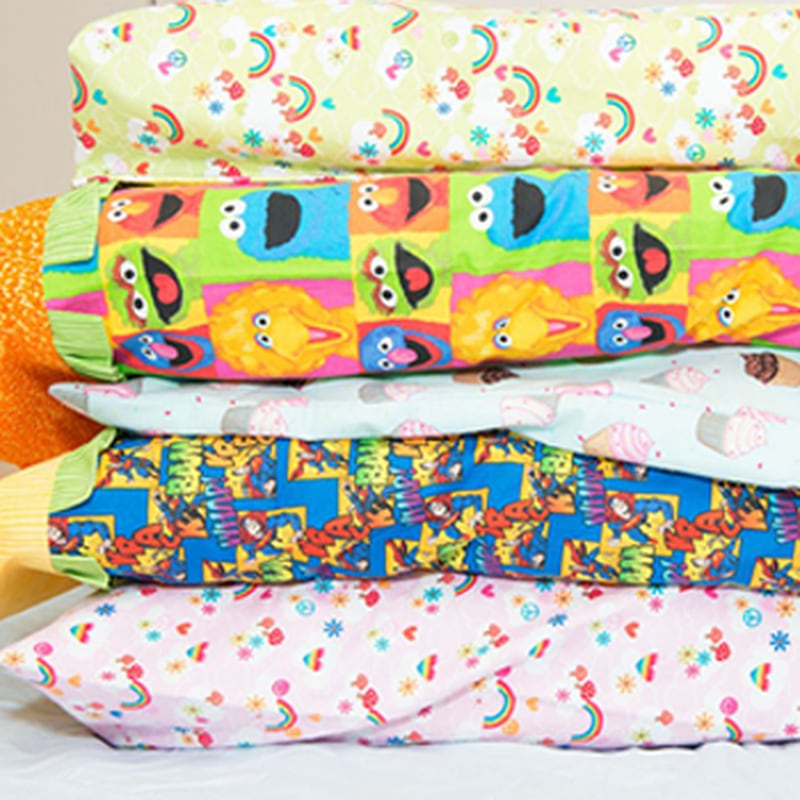 Lively pillowcase designs are sought for young patients.