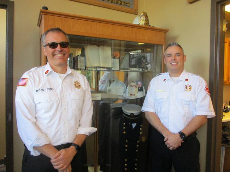 Deputy Chief of Health Services Aaron Kozlowski (left) and Deputy Chief of Human Services John Koch were named to the newly created positions in March.