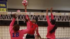 Joliet West volleyball rallies to top Joliet Central on Pink Heals Night