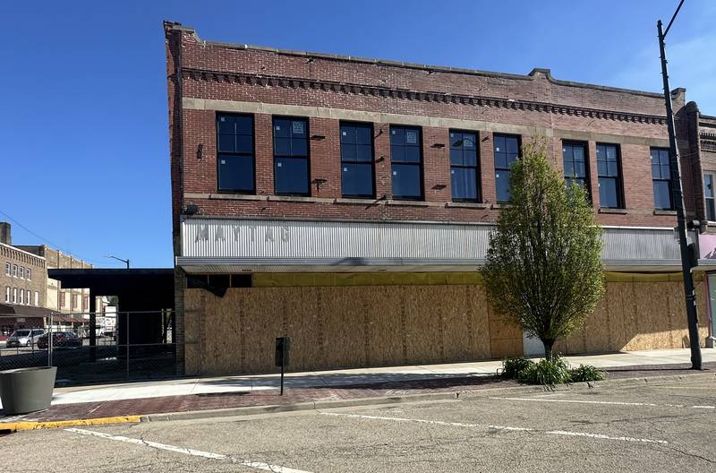 A view of the Maytag property building on Tuesday, April 30, 2024 in La Salle. in January 2023, The City of La Salle gave CL Real Estate Development sixteen months to complete renovations on the so-called Maytag property at 801 First Street in La Salle.