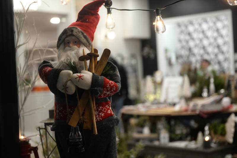 Sandlin, a store in downtown Erie, was decorated for the holidays during Erie's Hometown Holidays evening event on Saturday, Dec. 2, 2023.