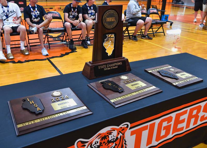 Crystal Lake Central Baseball 3A Championship celebration at Crystal Lake Central High School on Sunday, June 9, 2024 in Crystal Lake.