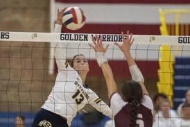 Girls volleyball: Shorthanded Sterling falls just short against Moline