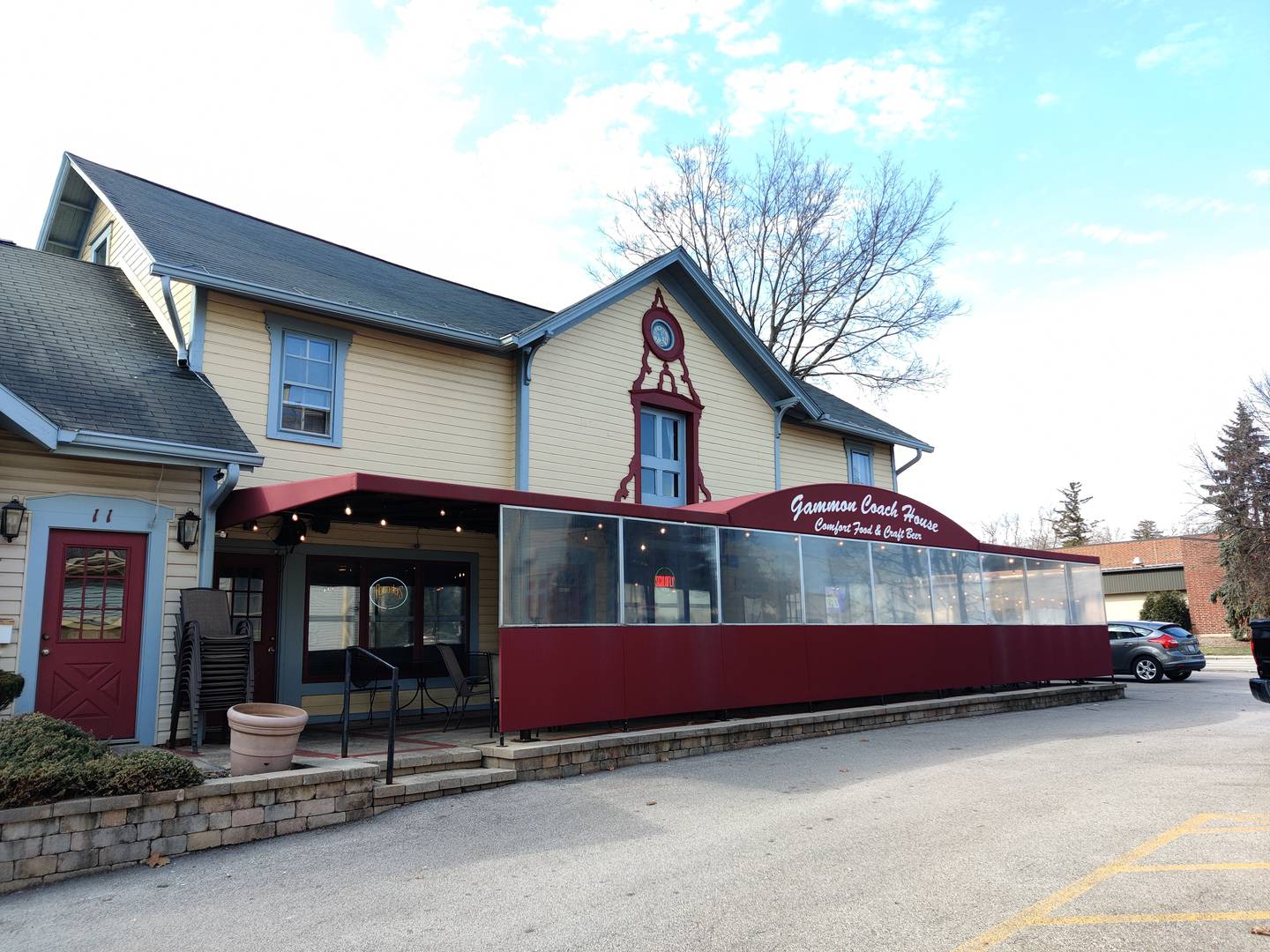 Gammon Coach House, tucked just off the intersection of Route 31 and Wilson Street in downtown Batavia.