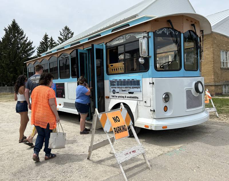 The Polo Historical Society offered free tours of historical sites around Polo via a trolley car during Town & Country Days on Saturday, June 15, 2024.