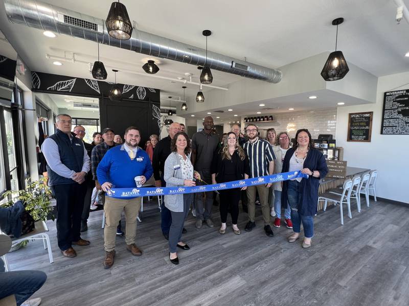Krema Coffee Roasters has opened a new location in North Aurora. The Batavia Chamber of Commerce celebrated the grand opening with a ribbon cutting ceremony on Friday, Apr. 19. The independent coffee house is located at 1109 Ritter St.