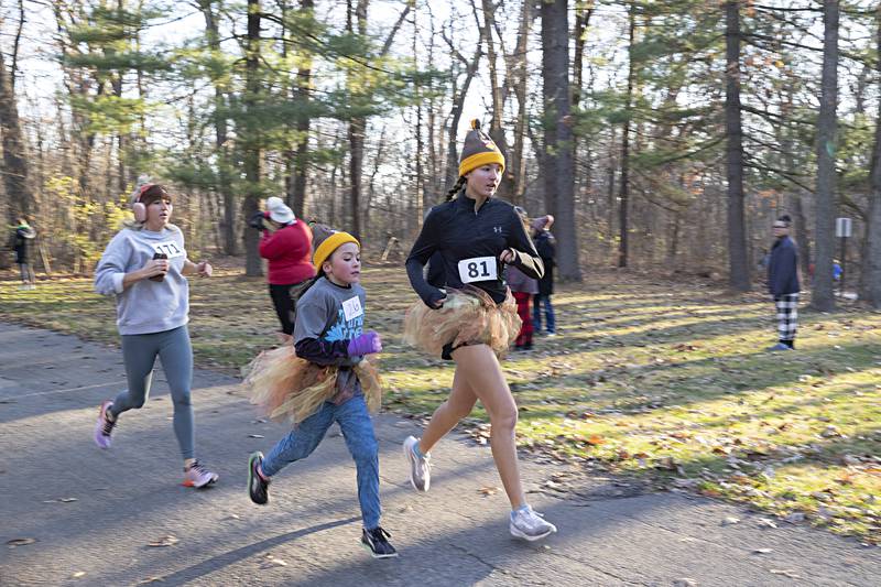 Fun costumes were all the rage for St. Anne’s 12th annual Turkey Trot Thursday, Nov. 23, 2023 at Lowell Park in Dixon.