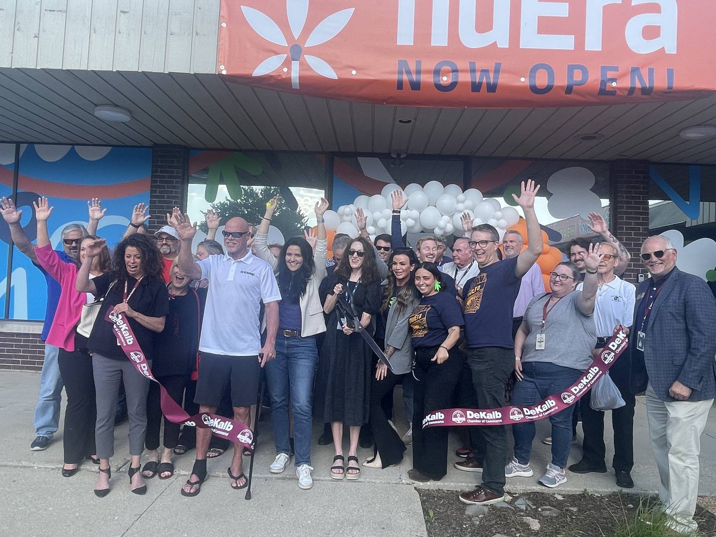 NuEra recreational marijuana dispensary holds a ribbon cutting with the DeKalb Chamber of Commerce for its grand opening on Thursday, May 23, 2024 at 818 W. Lincoln Highway in The Junction Shopping Center, DeKalb.