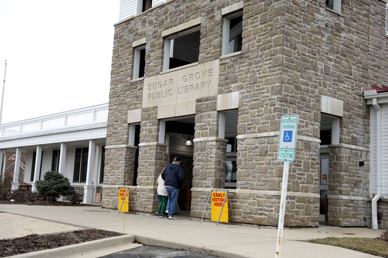 The Sugar Grove Public Library offered early voting  Thursday, March 23, 2023.