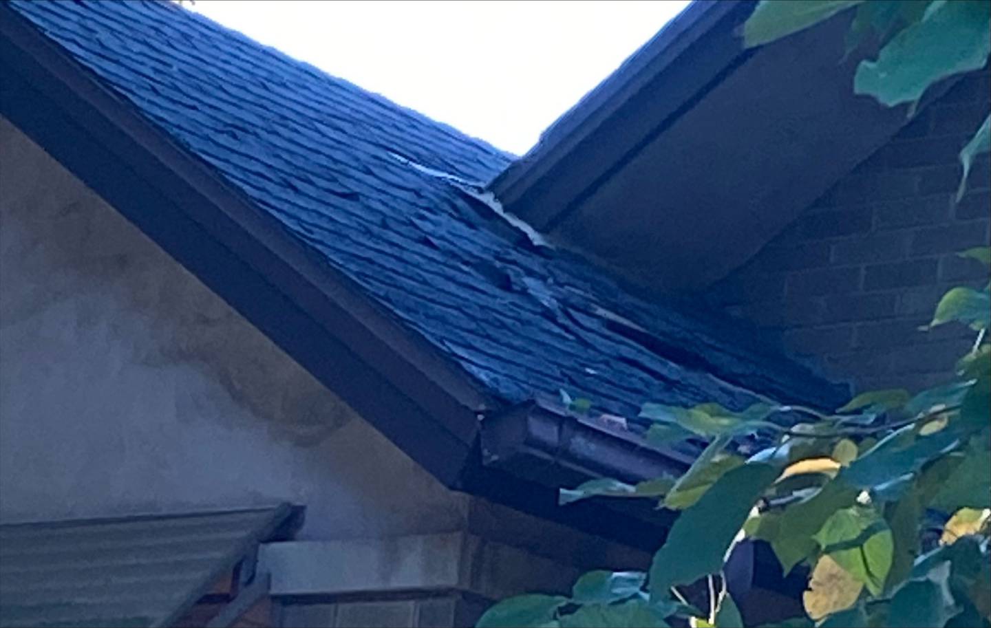 Photo shared at Peru's council meeting by resident Janet Mayszak. Mayszak said she believes the raccoons may be residing in the home in the photo. They can get in through a hole in the roof.