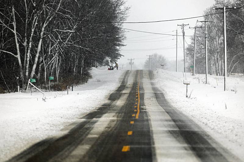 Snow blowers are running at full steam in the Sauk Valley as people try to keep up with the snow Friday, Jan. 12, 2024.