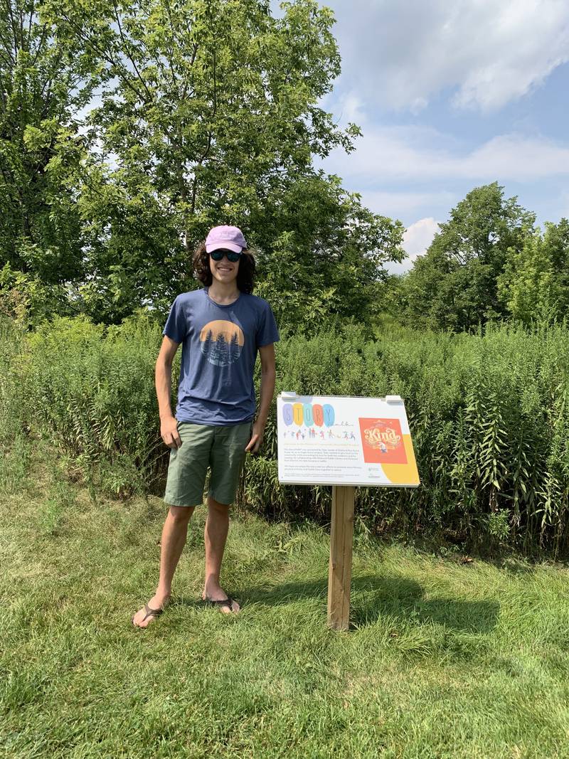 Tyler Janiak, an Eagle Scout candidate from Elmhurst, coordinated with Elmhurst Public Library and Elmhurst Park District to install a StoryWalk in Eldridge Park as part of his Eagle Scout service project.