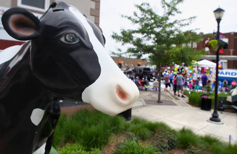 Harmilda oversees the Harvard Milk Days parade Saturday, June 4, 2022, in Harvard.