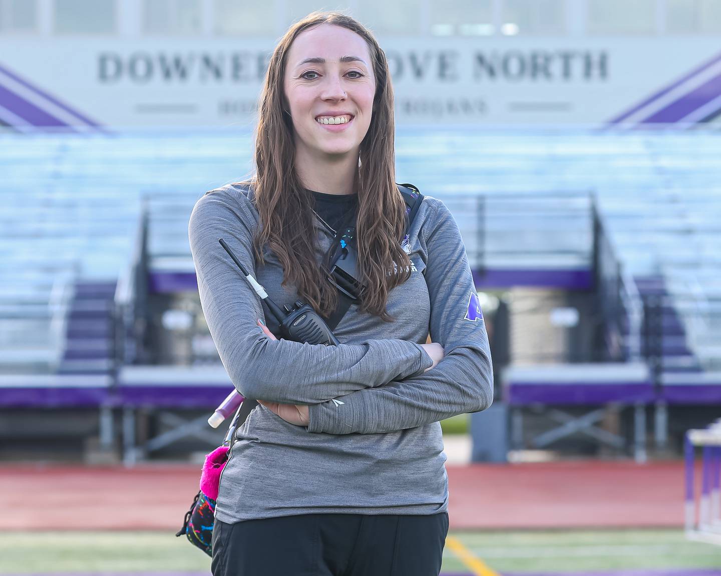 Downers Grove North's athletic trainer Katie Dobersztyn.  April 12, 2024.