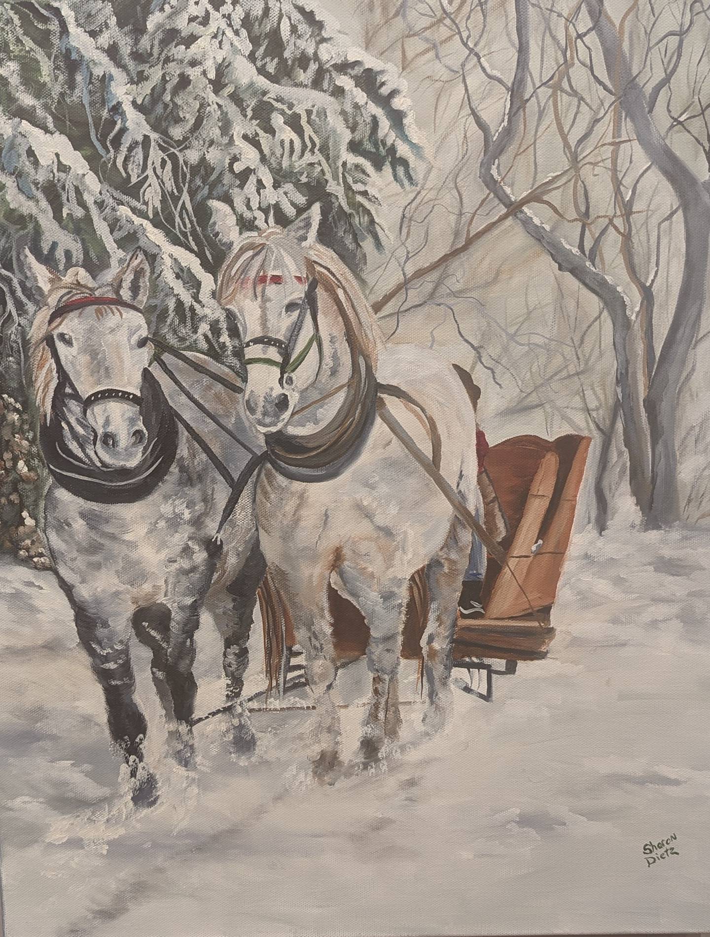 The Next Picture Show gallery in Dixon, where the exhibition “Winter Scenes and Holiday Dreams” is on display through Jan. 9.