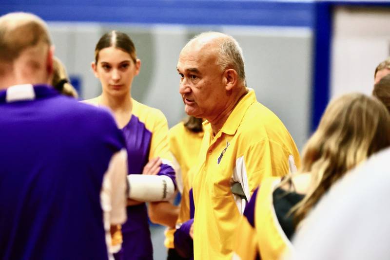 First-year Mendota coach Demi Salazar marks his 50th season coaching volleyball, including head coaching stops at Putnam County, Hall (twice) and Henry.