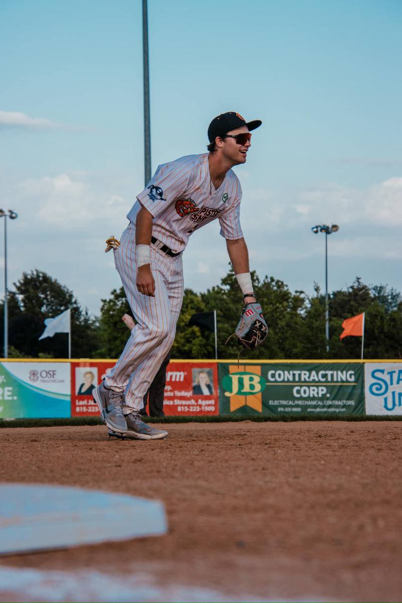 Illinois Valley's Finley Buckner readies for the pitch Saturday, June 22, 2024, at Schweickert Stadium in Peru.