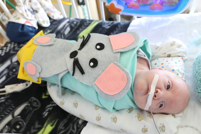 JoAnn Gorsline, a Neonatal Intensive Care Unit nurse at Mercyhealth’s Javon Bea Hospital–Riverside in Rockford, made more than 50 costumes for babies who stay in the NICU at Mercyhealth in the month of October.