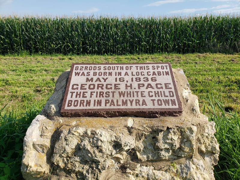 A historical marker near Palmyra, 3 miles west of Dixon, memorializes George Page's birthplace.