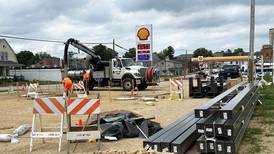 Pavilions’ construction well underway in empty Polo lot