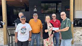 Streator Eagles Club donates $1,000 to Logan’s Oasis to build Marilla Park playground