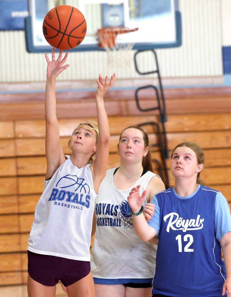 Hinckley-Big Rock players practice Monday, June 10, 2024, at the school in Hinckley.