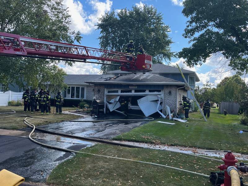 The garage at a home in the 16400 block of South Winding Creek Lane in Plainfield sustained approximately $50,000 in damage from a fire on Friday morning.