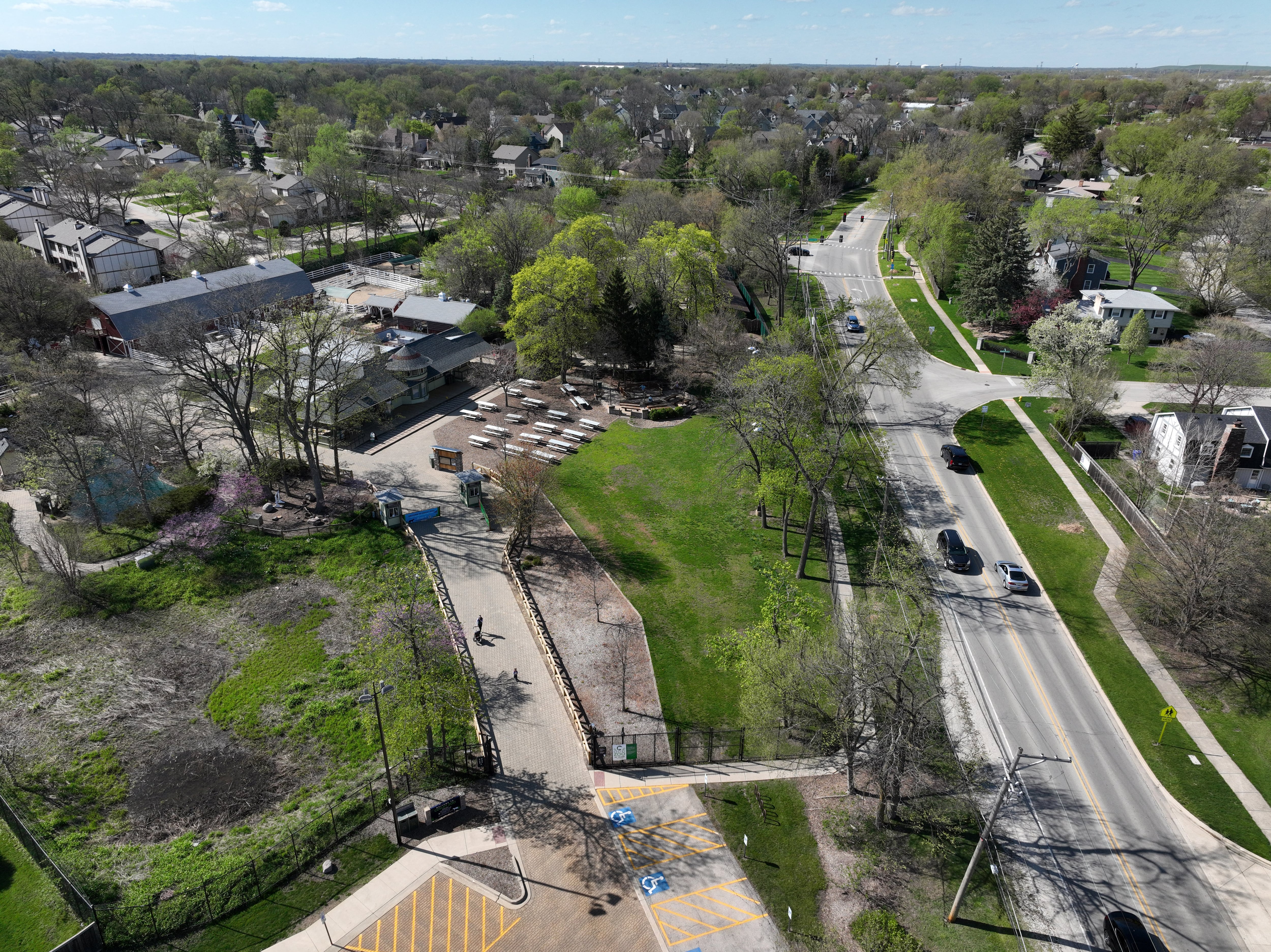 The Wheaton Park District seeks to construct a 93-space parking lot for Cosley Zoo, 1356 N. Gary Ave., across the street on the east side of Gary Avenue. The zoo is at the upper left.