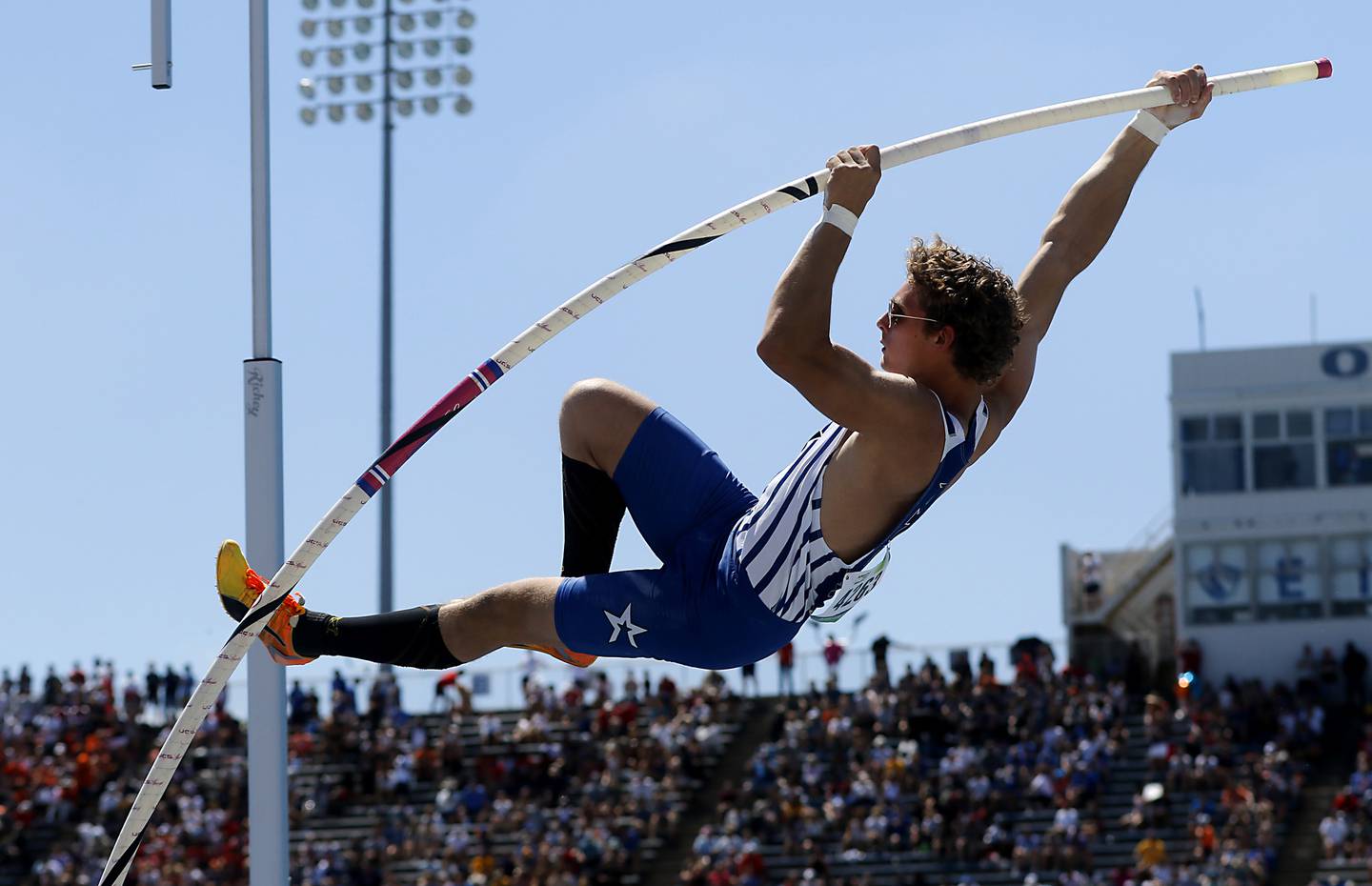 St. Charles North’s Nathan McLoughlin competes int the pole vault during the IHSA Class 3A Boys State Track and Field Championship meet on Saturday, May 25, 2024, at Eastern Illinois University in Charleston.