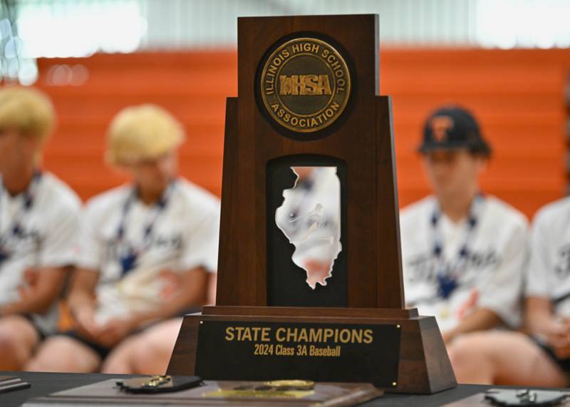 Crystal Lake Central Baseball 3A Championship celebration at Crystal Lake Central High School on Sunday, June 9, 2024 in Crystal Lake.