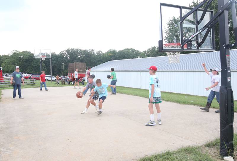 Kids play basketball during the La Salle County 4-H Fair on Thursday, July 11, 2024 in Ottawa.