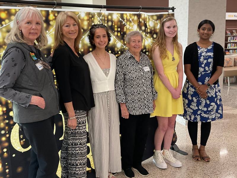 Barbara Berczynski (from left), Andy Lentine, Sydney Friel, Judy Stone, Ella Carraro and Jayashri Madan.