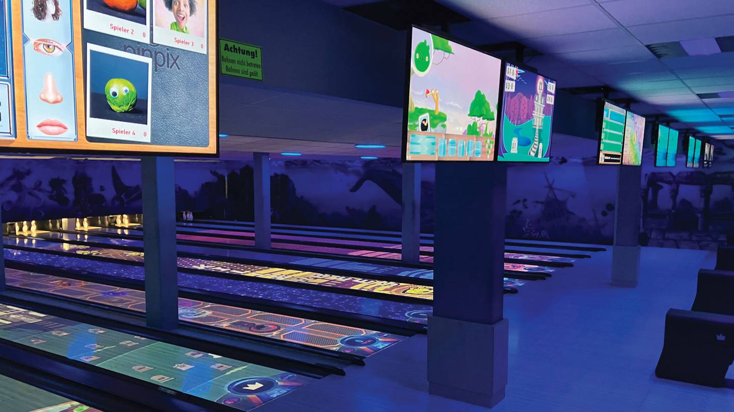 The new Emagine Theatre in Batavia will feature a High Roller Room, which will include a full-service bar, shuffleboard, video games, pool tables and four Brunswick Duckpin Social® bowling lanes featuring Spark®, the first immersive, interactive scoring experience in the bowling industry.
