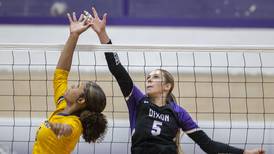 Volleyball: Dixon outlasts rival Sterling in season opener