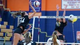 Photos: Oswego vs. Oswego East in crosstown girls volleyball