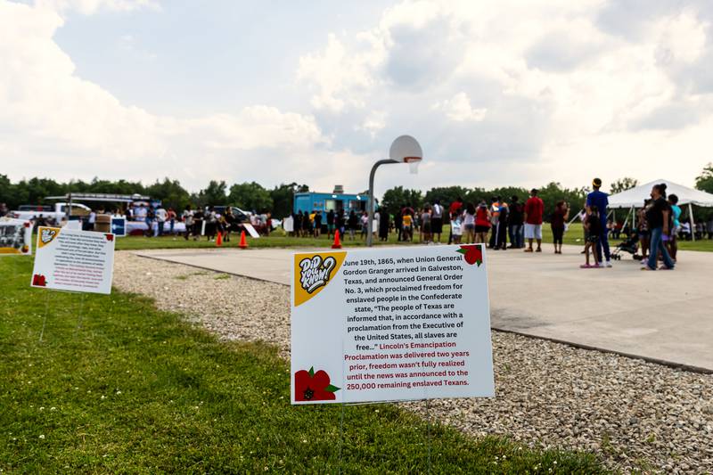 Lockport Park District hosts a Juneteenth Celebration at A.F. Hill Park on June 19, 2024.