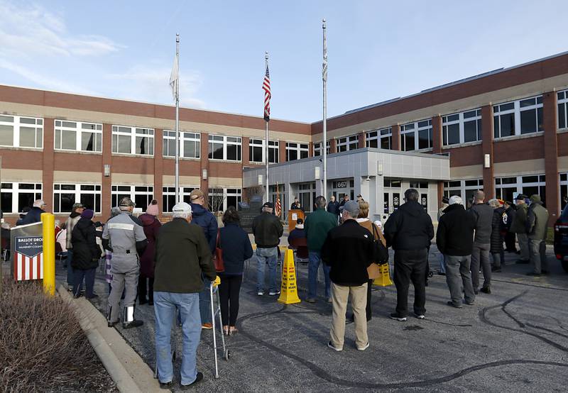 Over 60 people gathered for the “Voices from Vietnam,” program on Friday, March 29, 2024, at the McHenry County Government Administration Building in Woodstock. The program was the first time that McHenry County honored Vietnam veterans on Vietnam War Veterans Day. The day, that was created by federal law enacted in 2017, honors the more than 2.7 million American men and women who served in Vietnam.