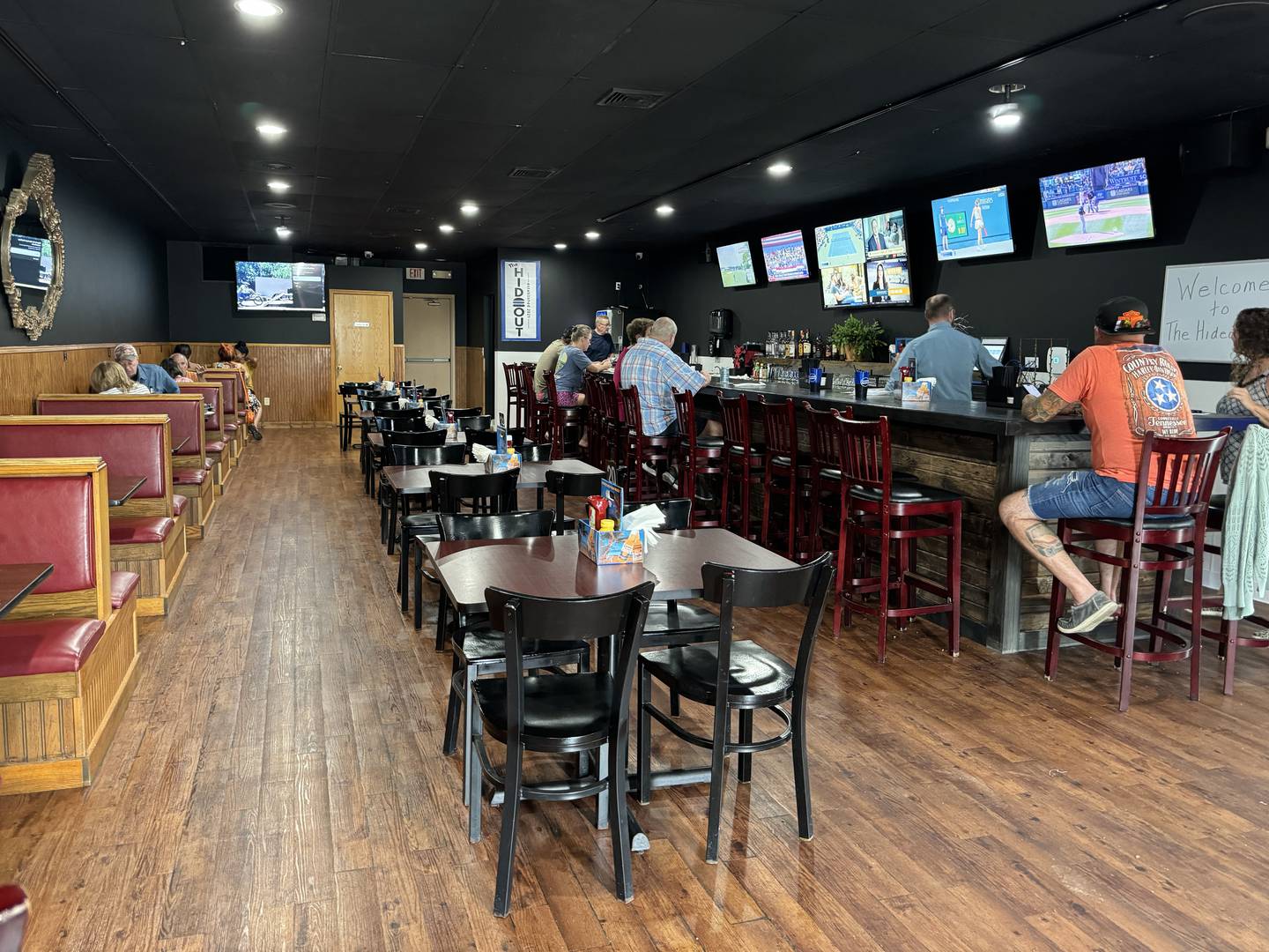 The inside of the Hideout 2 in Morris, which had its grand opening on Friday.