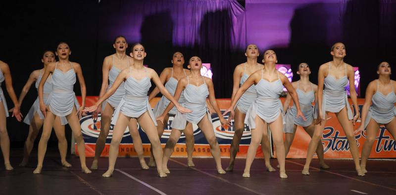 Nazareth Academy competes in the IHSA 1A Competitive Dance State Finals Saturday, Jan. 27, 2024 at Grossinger Motors Arena in Bloomington.