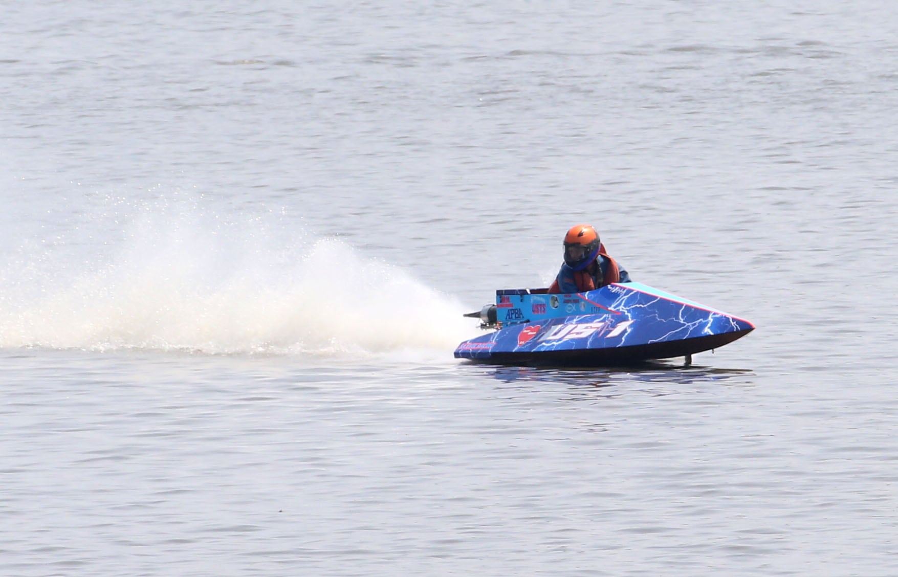 Joseph Perez of Spring Valley races in the 125cc Runabout during the US Title Series Pro National Championship Boat Races on Friday, July 26, 2024 at Lake DePue.