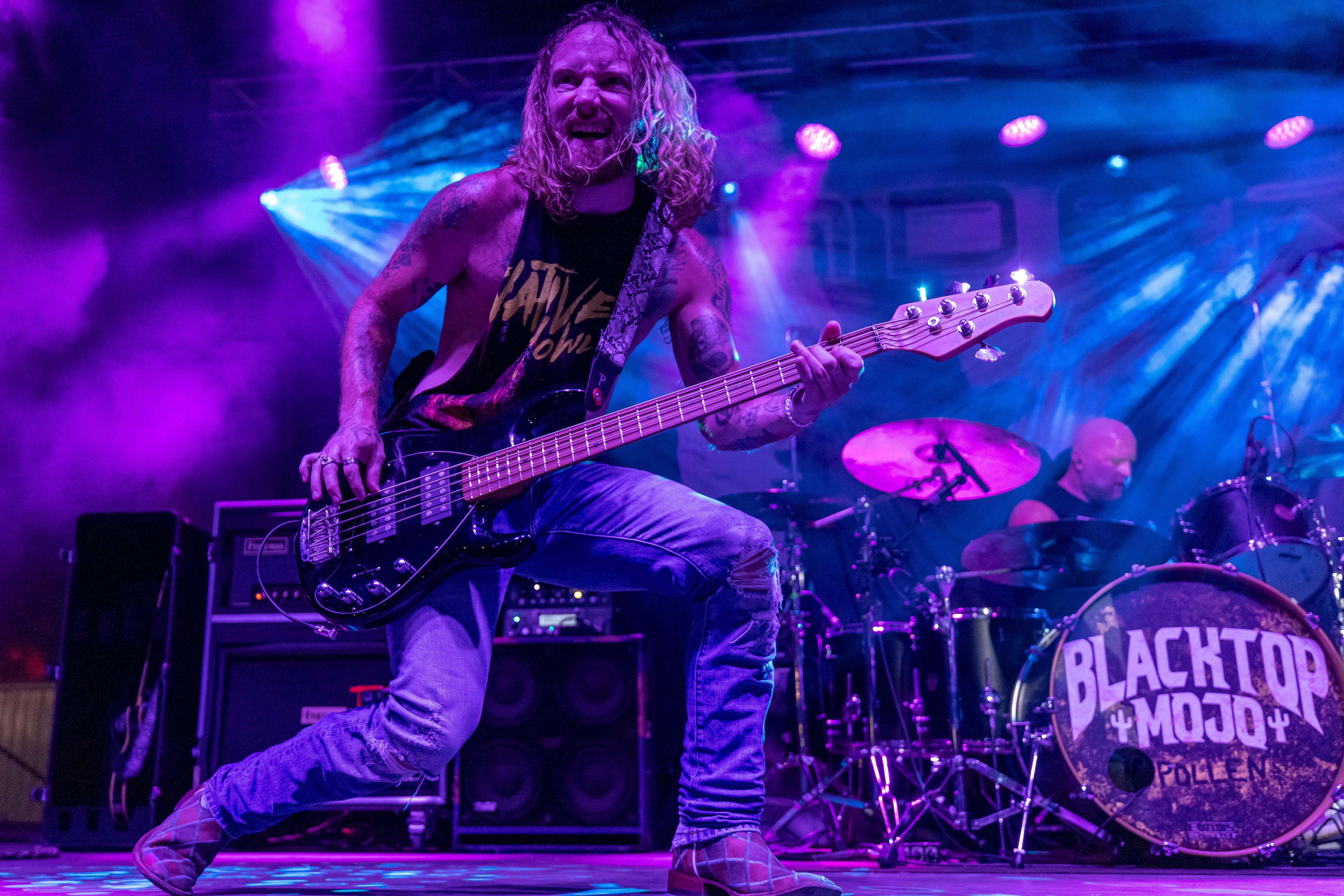 Guitarist Catt Murtis performs with his band Blacktop Mojo during the opening night of Streatorfest on Thursday, August 1, 2024.