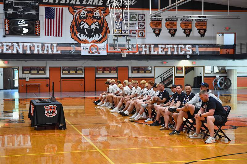 Crystal Lake Central Baseball 3A Championship celebration at Crystal Lake Central High School on Sunday, June 9, 2024 in Crystal Lake.