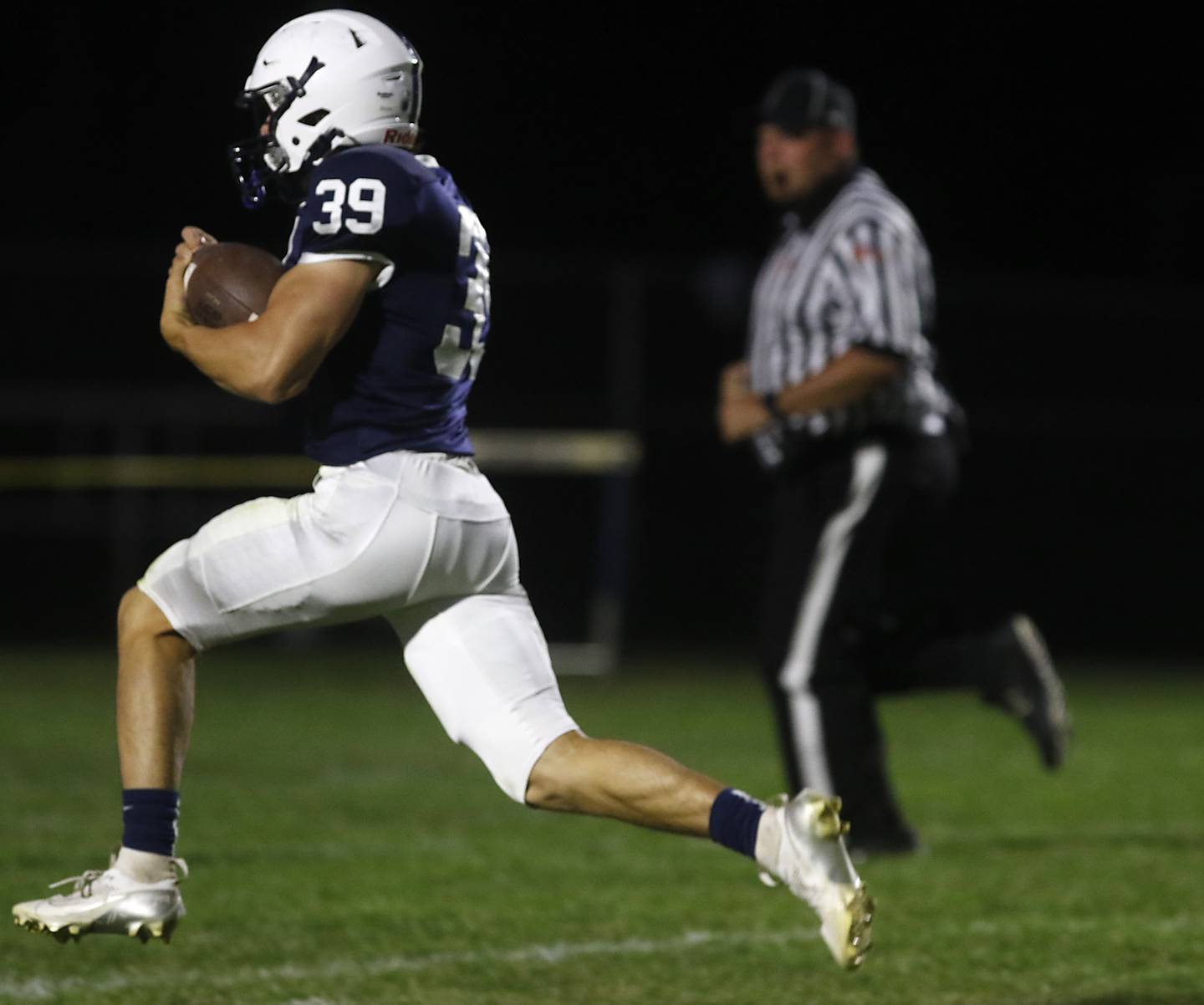 Cary-Grove's Holden Boone runs for a touchdown during a Fox Valley Conference football game against Crystal Lake Central on Friday, Sept. 6, 2024, at Cary-Grove High School in Cary.