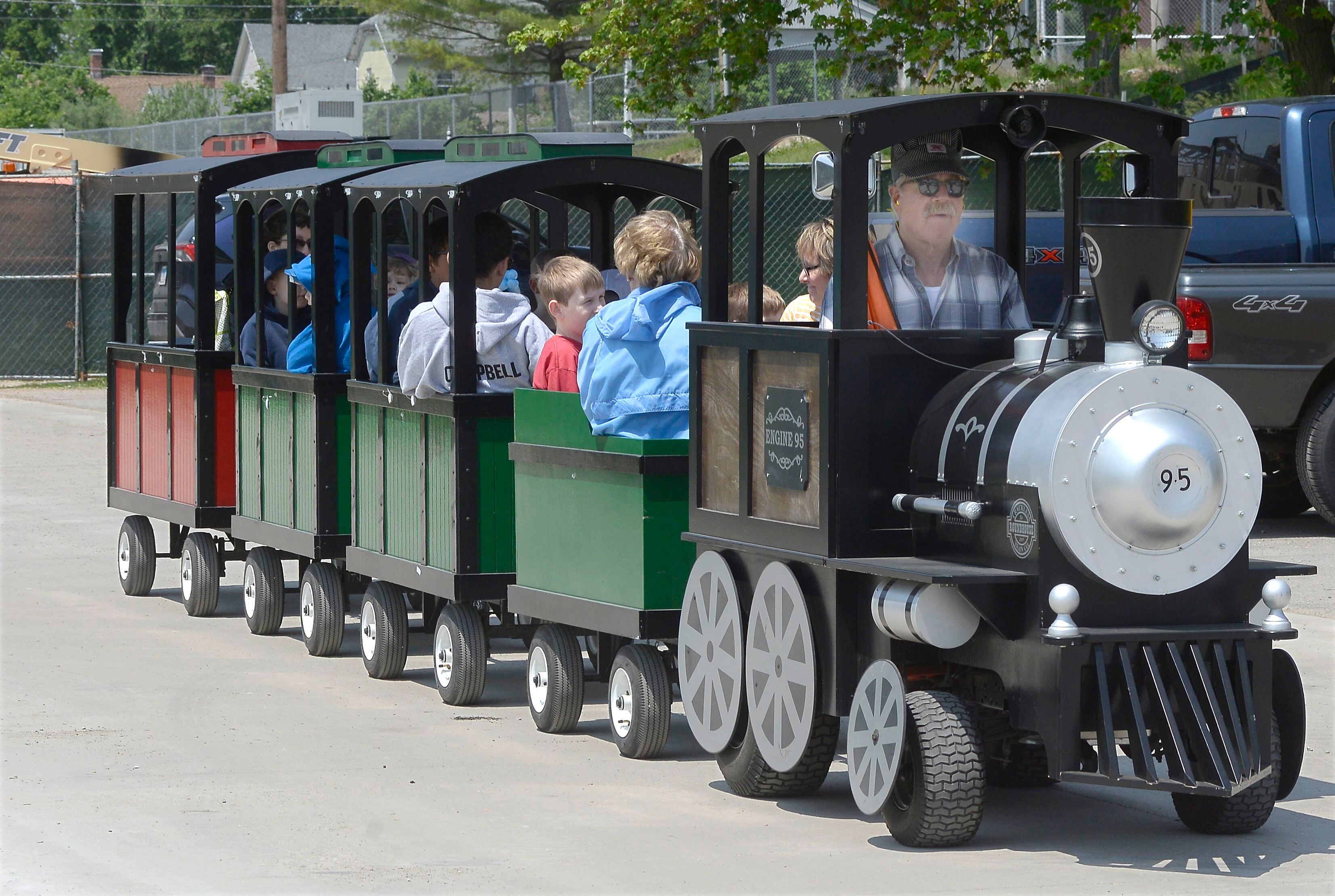 When not participating or watching kites fly during the Kites in Flight festival, many took a miniature train ride Saturday, May 20, 2023, around Riverfront Park in Ottawa.